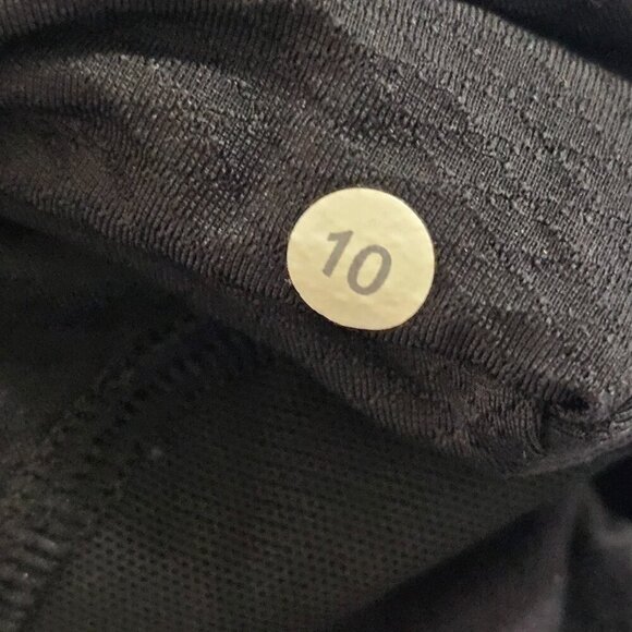 Lululemon Athletica Think Fast 1/4 Zip Pullover Women Size 10 Black - Picture 4 of 15